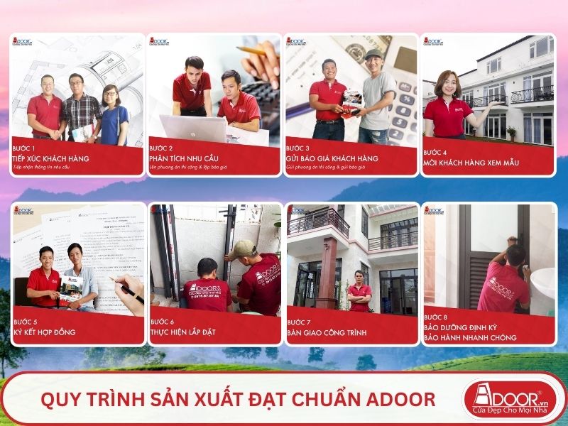 Quy trình Adoor phục vụ khách hàng tại Việt Trì