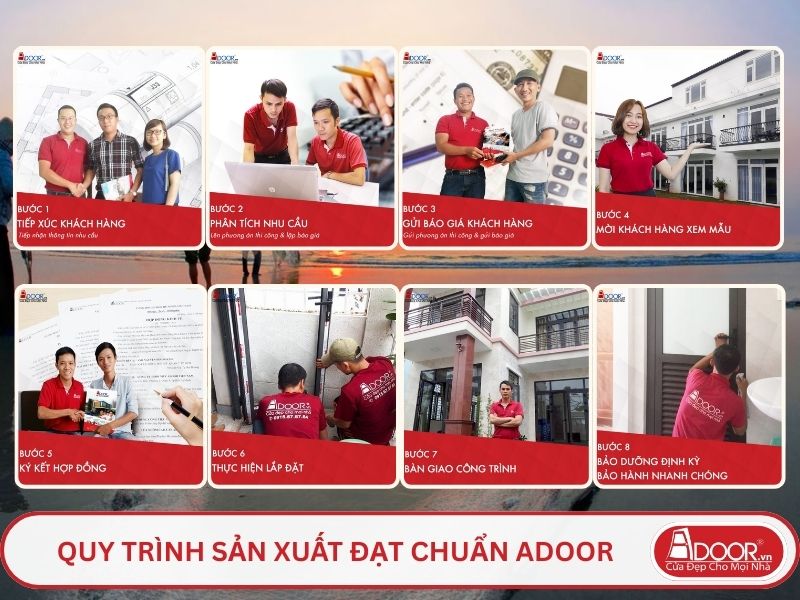 Quy trình phục vụ khách hàng lựa chọn cửa cổng tự động adoor tại Đà Nẵng