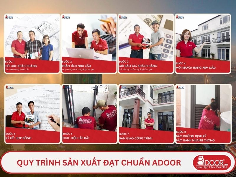 Quy trình phục vụ khách hàng lựa chọn cửa cổng tự động adoor tại Hồ Chí Minh