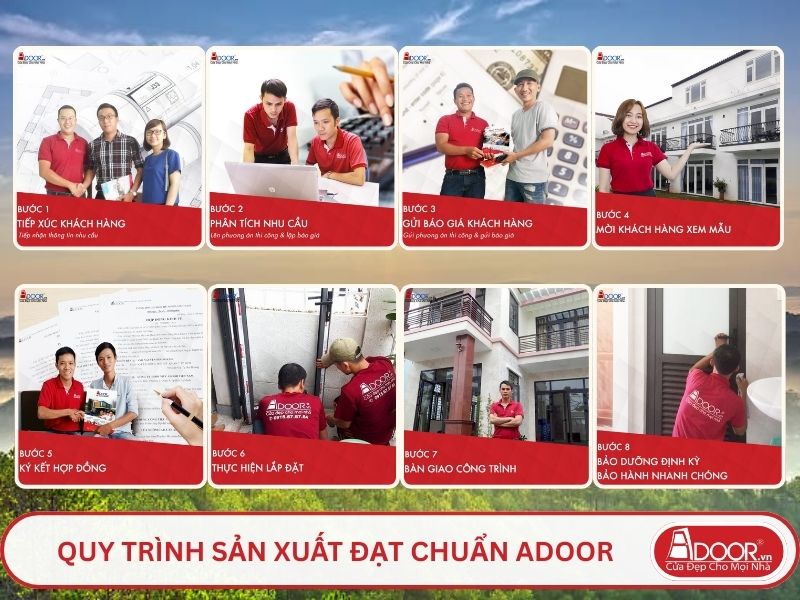 Quy trình phục vụ khách hàng lựa chọn cửa cổng tự động adoor tại Lâm Đồng