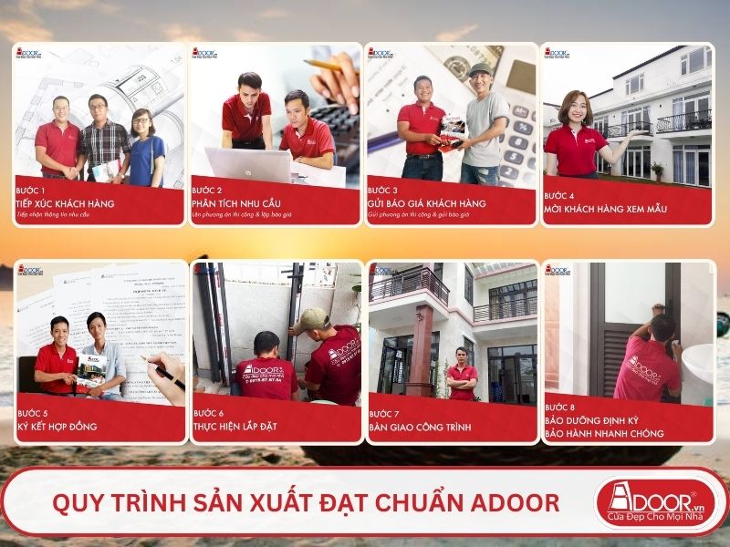 Quy trình phục vụ khách hàng lựa chọn cửa cổng tự động adoor tại Ninh Thuận