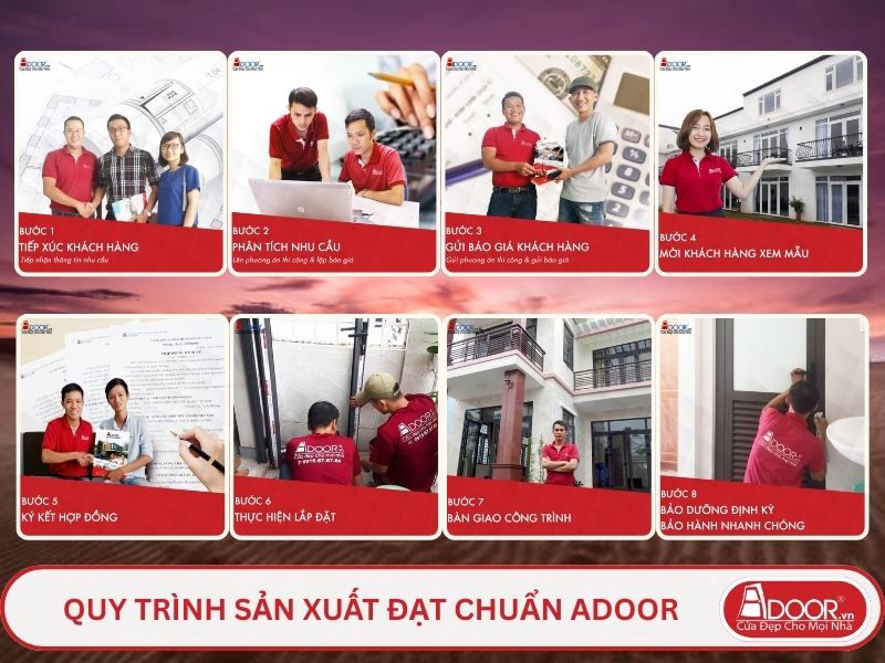 Quy trình phục vụ khách hàng lựa chọn cửa cổng tự động adoor tại Tại Phan Rang