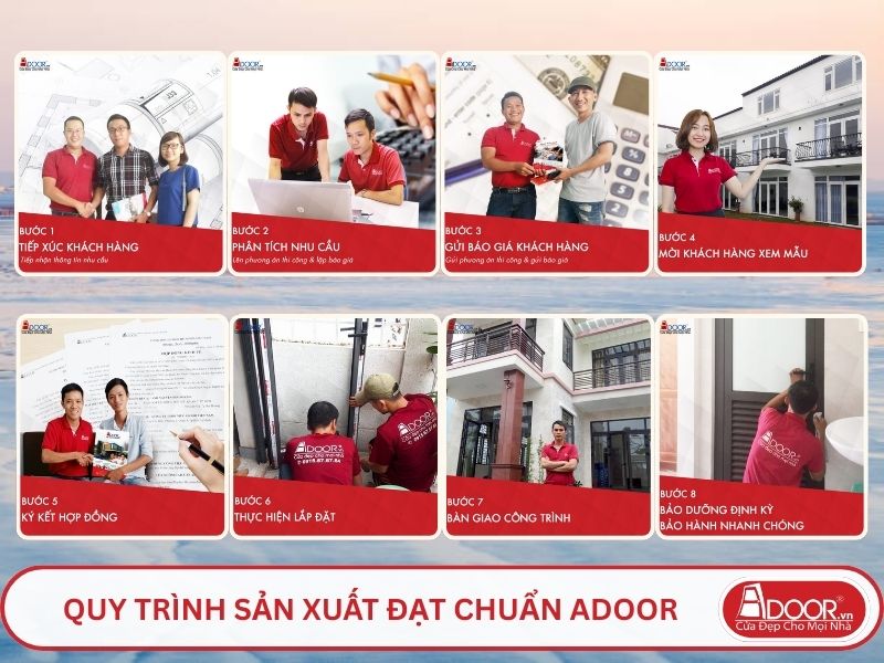 Quy trình phục vụ khách hàng lựa chọn cửa cổng tự động adoor tại Thái Bình