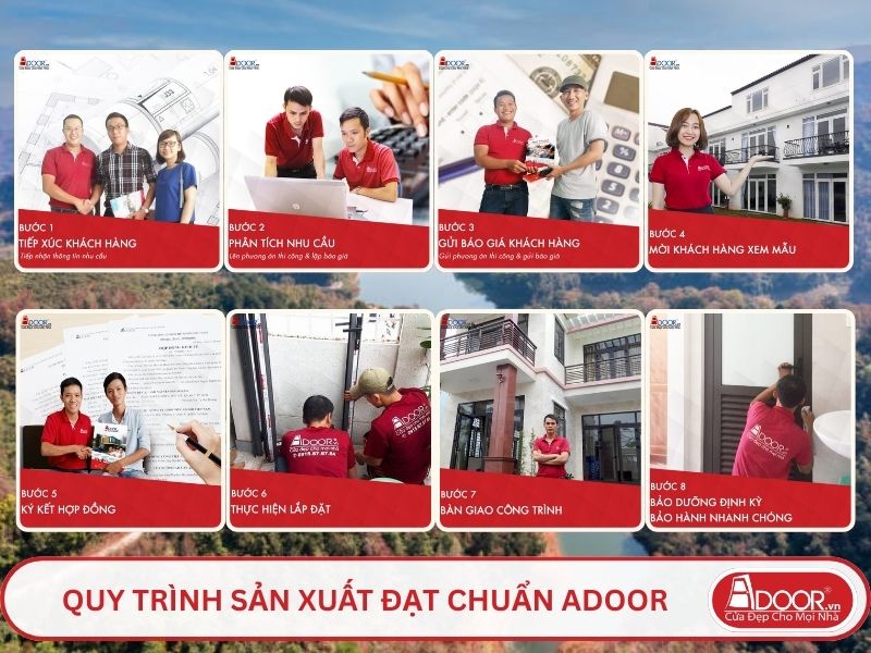 Quy trình phục vụ khách hàng lựa chọn cửa kính tự động adoor tại Cao Bằng