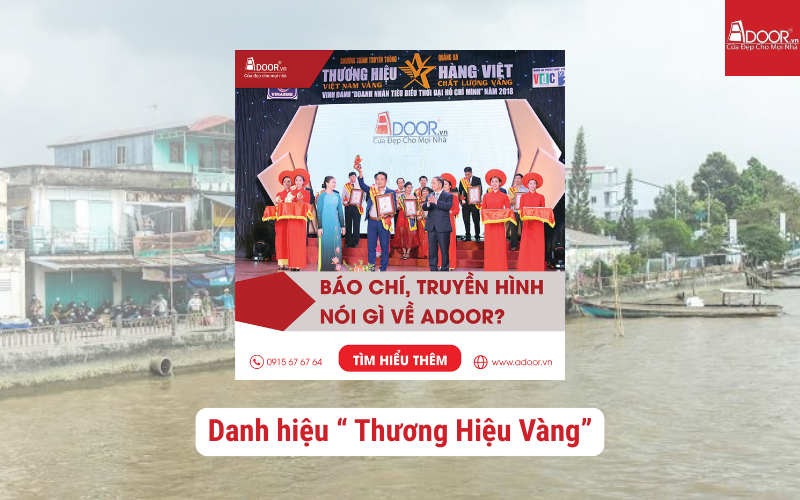 Adoor đạt danh hiệu" Thương hiệu vàng"