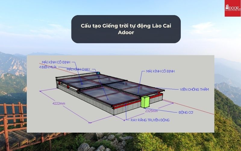Cấu tạo Giếng trời tự động Lào Cai Adoor Cấu tạo Giếng trời tự động Lào Cai Adoor