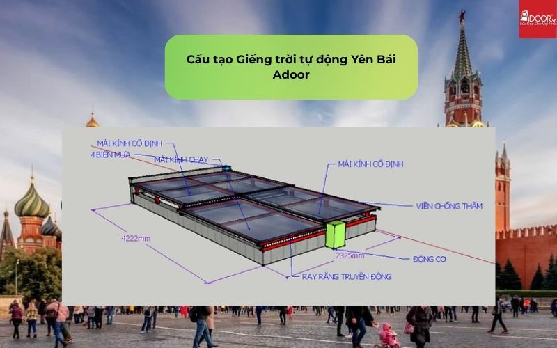 Cấu tạo Giếng trời tự động Yên Bái Adoor