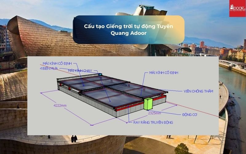 Cấu tạo Giếng trời tự động Tuyên Quang Adoor