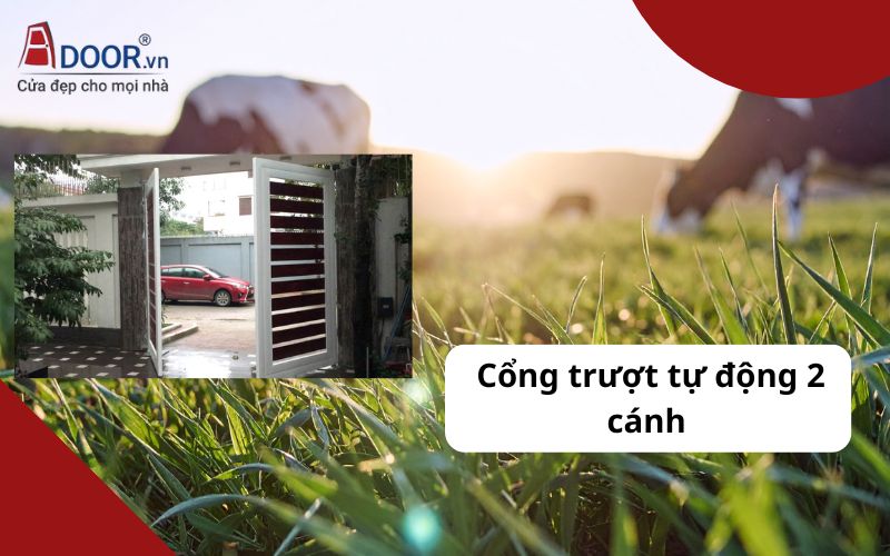 cửa cổng tự động Long Thành cửa cổng tự động 2 cánh Long Thành
