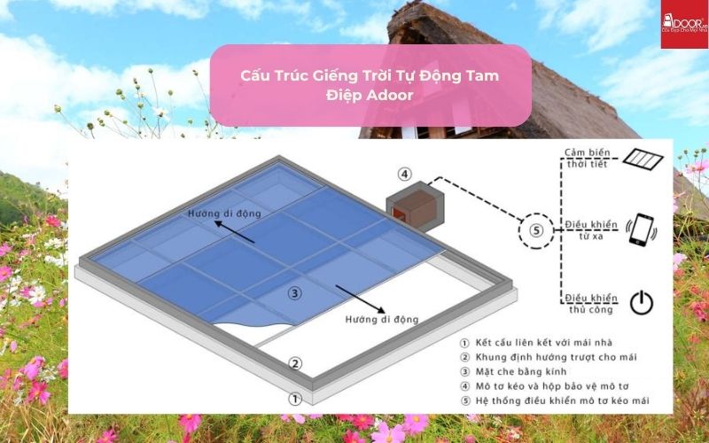 Cấu Trúc Giếng Trời Tự Động Tam Điệp Adoor