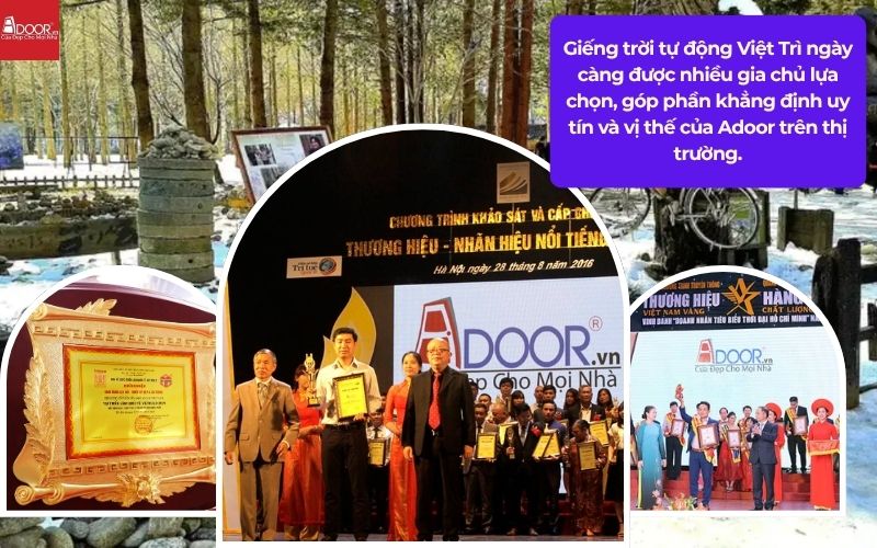 Giếng trời tự động Việt Trì ngày càng được nhiều gia chủ lựa chọn, góp phần khẳng định uy tín và vị thế của Adoor trên thị trường.