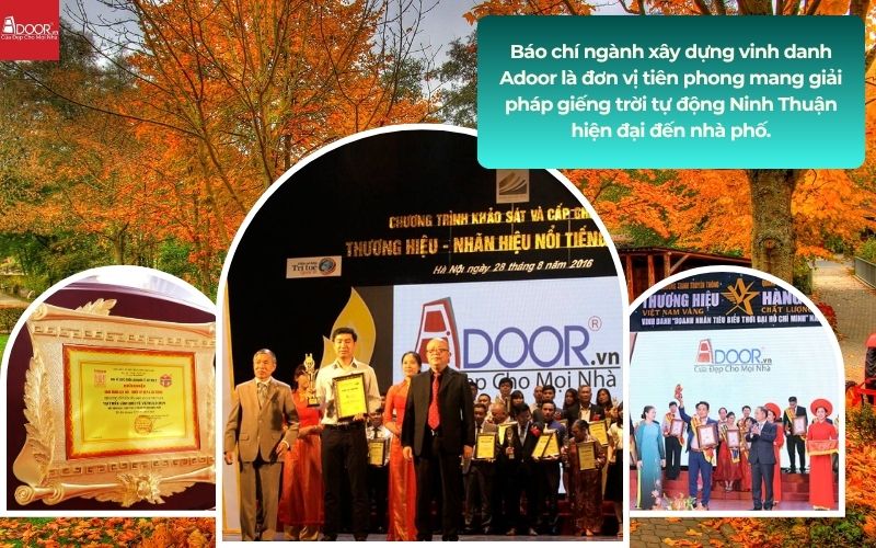 Báo chí ngành xây dựng vinh danh Adoor là đơn vị tiên phong mang giải pháp giếng trời tự động Ninh Thuận hiện đại đến nhà phố.