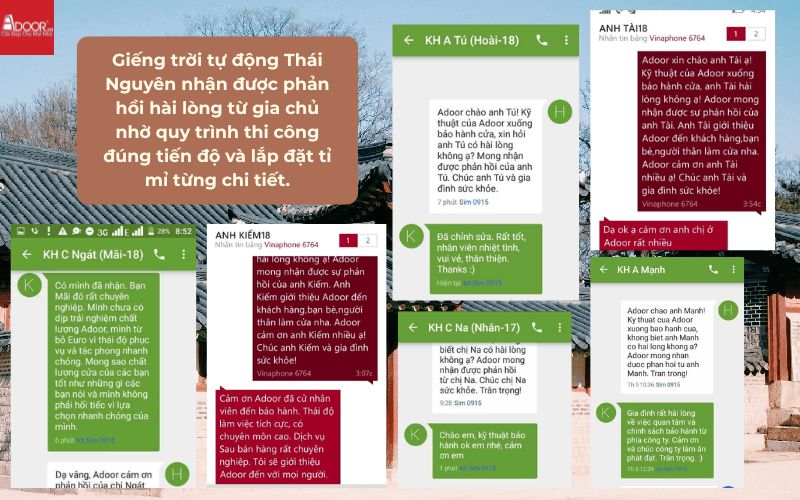 Giếng trời tự động Thái Nguyên nhận được phản hồi hài lòng từ gia chủ nhờ quy trình thi công đúng tiến độ và lắp đặt tỉ mỉ từng chi tiết.