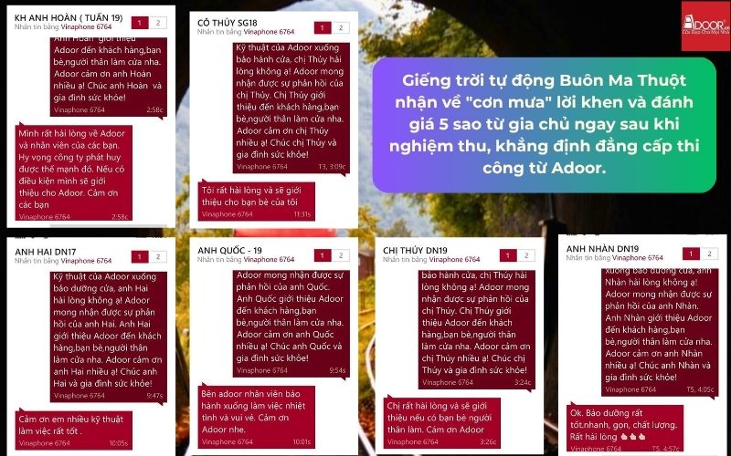 Giếng trời tự động Buôn Ma Thuột nhận về "cơn mưa" lời khen và đánh giá 5 sao từ gia chủ ngay sau khi nghiệm thu, khẳng định đẳng cấp thi công từ Adoor.