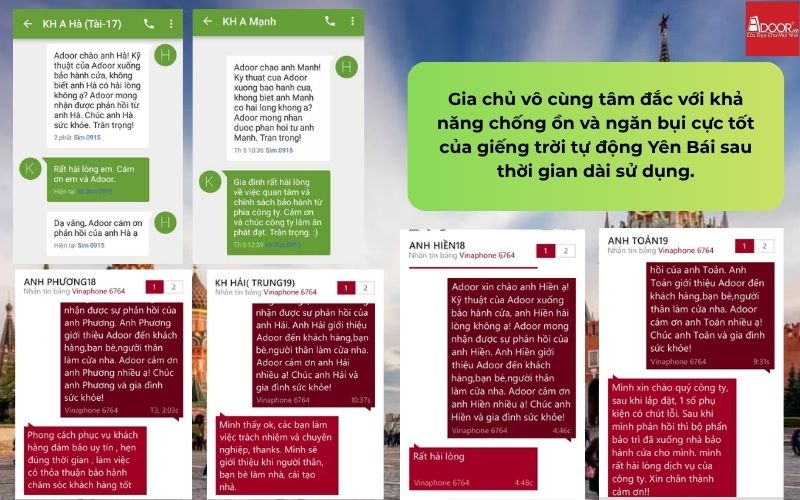 Gia chủ vô cùng tâm đắc với khả năng chống ồn và ngăn bụi cực tốt của giếng trời tự động Yên Bái sau thời gian dài sử dụng.