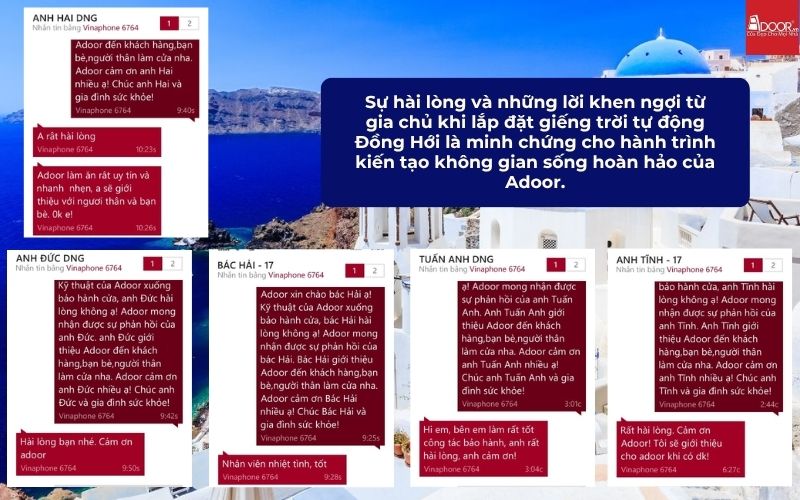 Sự hài lòng và những lời khen ngợi từ gia chủ khi lắp đặt giếng trời tự động Đồng Hới là minh chứng cho hành trình kiến tạo không gian sống hoàn hảo của Adoor.