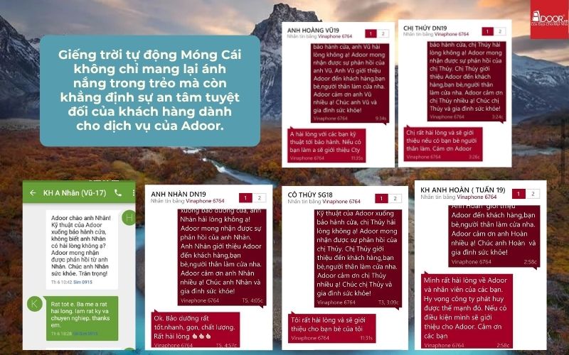 Giếng trời tự động Móng Cái không chỉ mang lại ánh nắng trong trẻo mà còn khẳng định sự an tâm tuyệt đối của khách hàng dành cho dịch vụ của Adoor.