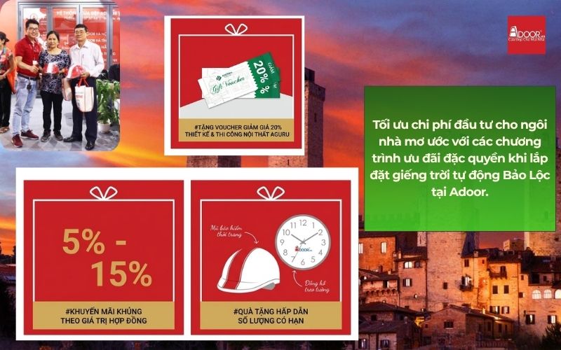 Tối ưu chi phí đầu tư cho ngôi nhà mơ ước với các chương trình ưu đãi đặc quyền khi lắp đặt giếng trời tự động Bảo Lộc tại Adoor.