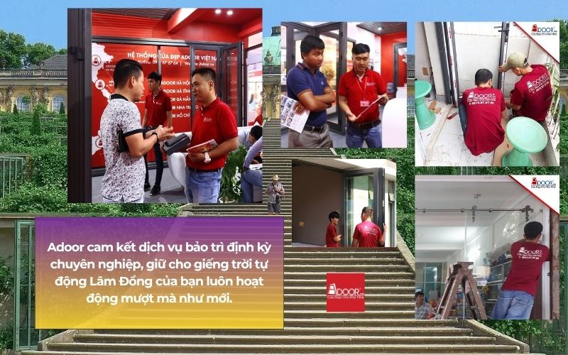 Adoor cam kết dịch vụ bảo trì định kỳ chuyên nghiệp, giữ cho giếng trời tự động Lâm Đồng của bạn luôn hoạt động mượt mà như mới.