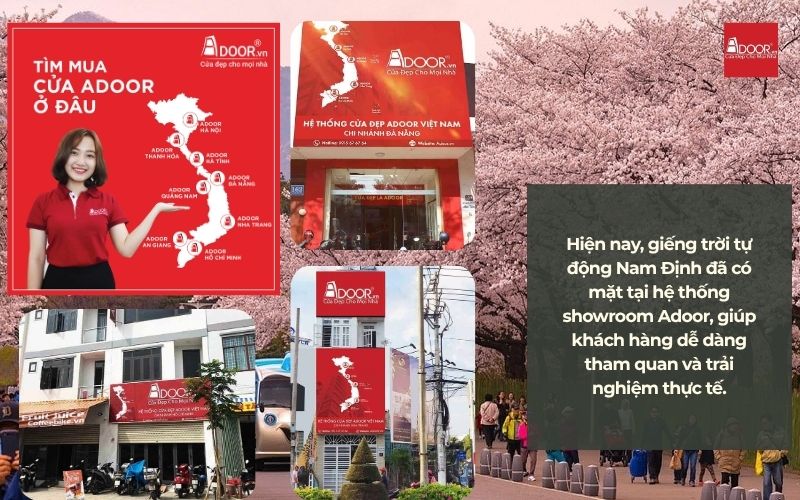 Hiện nay, giếng trời tự động Nam Định đã có mặt tại hệ thống showroom Adoor, giúp khách hàng dễ dàng tham quan và trải nghiệm thực tế. Hiện nay, giếng trời tự động Nam Định đã có mặt tại hệ thống showroom Adoor, giúp khách hàng dễ dàng tham quan và trải nghiệm thực tế.