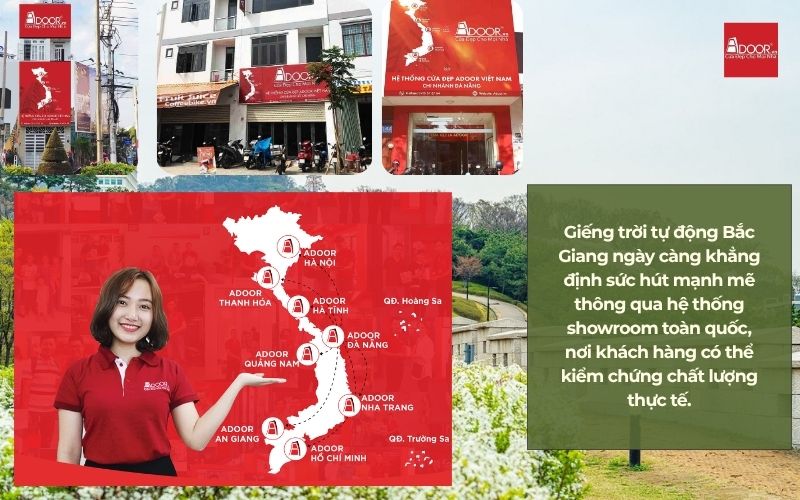Giếng trời tự động Bắc Giang ngày càng khẳng định sức hút mạnh mẽ thông qua hệ thống showroom toàn quốc, nơi khách hàng có thể kiểm chứng chất lượng thực tế.