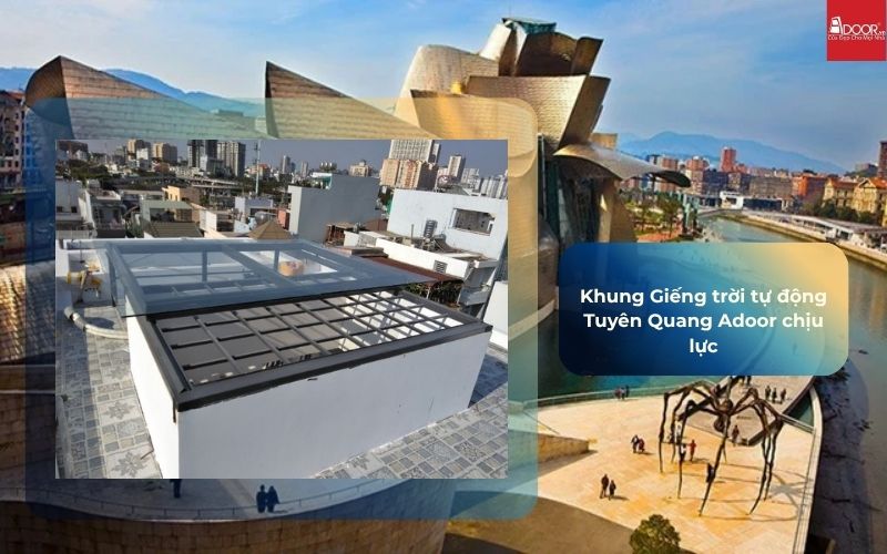 Khung Giếng trời tự động Tuyên Quang Adoor chịu lực