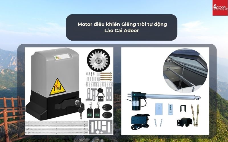 Motor điều khiển Giếng trời tự động Lào Cai Adoor Motor điều khiển Giếng trời tự động Lào Cai Adoor