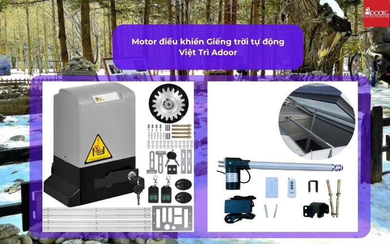 Motor điều khiển Giếng trời tự động Việt Trì Adoor