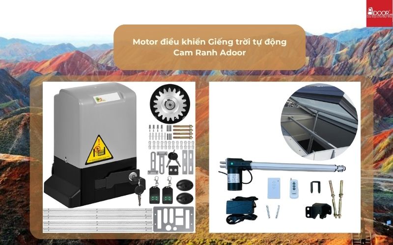 Motor điều khiển Giếng trời tự động Cam Ranh Adoor