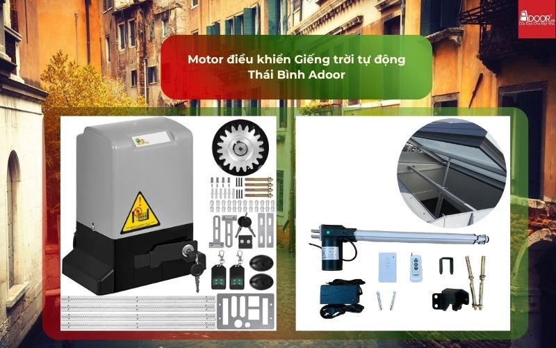 Motor điều khiển Giếng trời tự động Thái Bình Adoor Motor điều khiển Giếng trời tự động Thái Bình Adoor