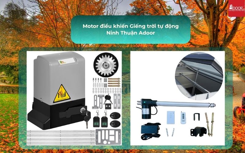 Motor điều khiển Giếng trời tự động Ninh Thuận Adoor