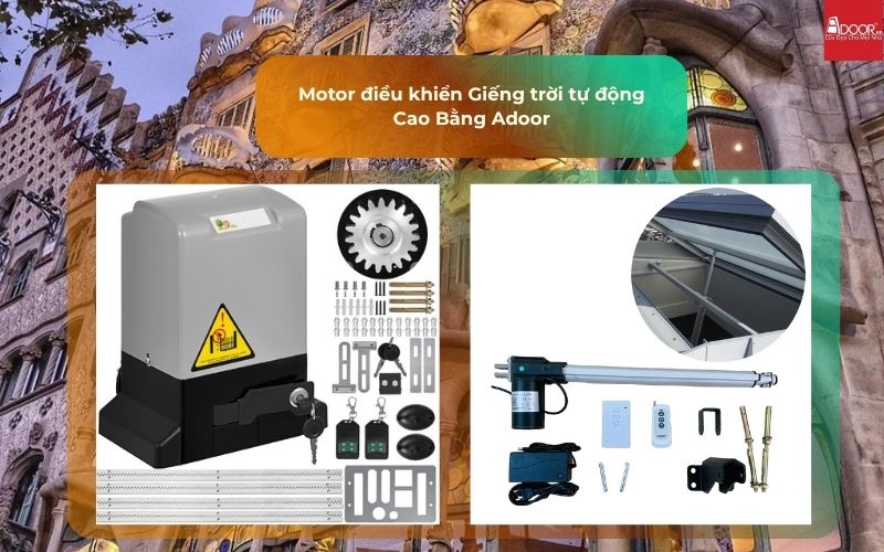 Motor điều khiển Giếng trời tự động Cao Bằng Adoor