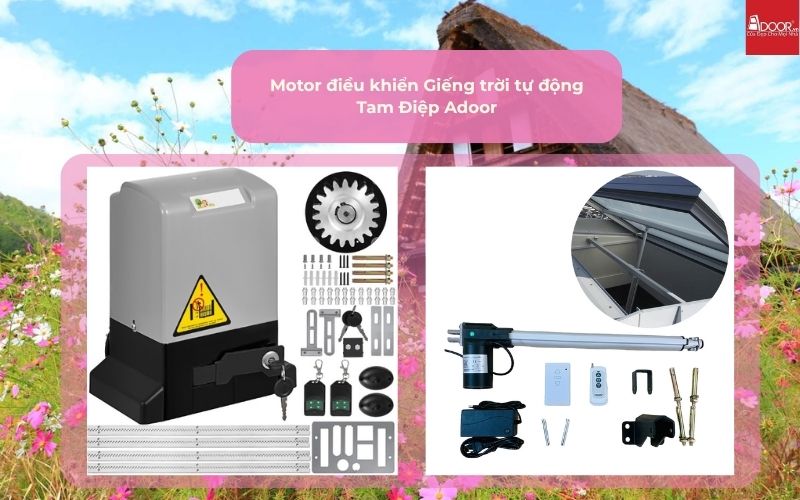 Motor điều khiển Giếng trời tự động Tam Điệp Adoor