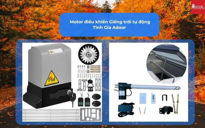  Motor điều khiển Giếng trời tự động Tĩnh Gia Adoor