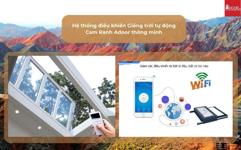 Hệ thống điều khiển Giếng trời tự động Cam Ranh Adoor thông minh