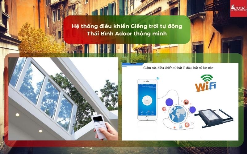Hệ thống điều khiển Giếng trời tự động Thái Bình Adoor thông minh Hệ thống điều khiển Giếng trời tự động Thái Bình Adoor thông minh