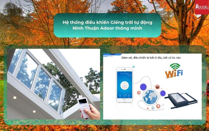 Hệ thống điều khiển Giếng trời tự động Ninh Thuận Adoor thông minh