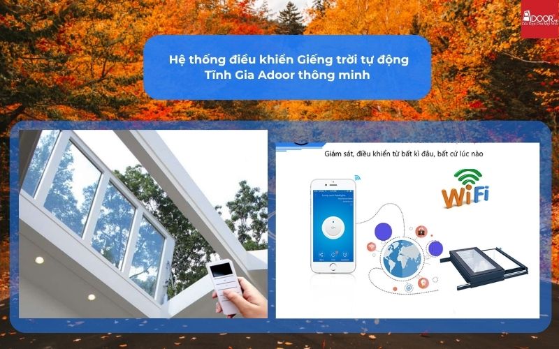  Hệ thống điều khiển Giếng trời tự động Tĩnh Gia Adoor thông minh