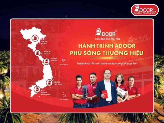 Chi nhánh Adoor phủ rộng toàn quốc phục vụ khách hàng Cửa Cổng Tự Động tại Bình Thuận
