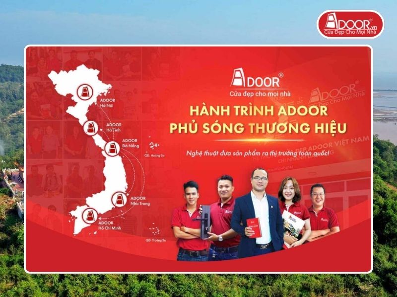 Chi nhánh Adoor phủ rộng toàn quốc phục vụ khách hàng Cửa Cổng Tự Động tại Hải Phòng