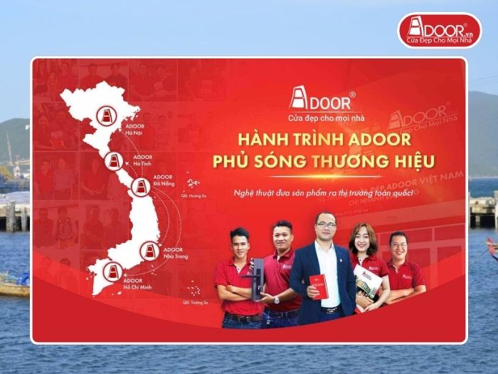 Chi nhánh Adoor phủ rộng toàn quốc phục vụ khách hàng Cửa Cổng Tự Động tại Nha Trang