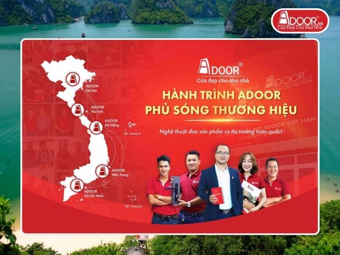 Chi nhánh Adoor phủ rộng toàn quốc phục vụ khách hàng Cửa Cổng Tự Động tại Quảng Ninh