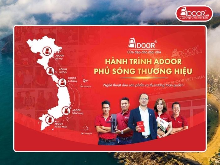 Chi nhánh Adoor phủ rộng toàn quốc phục vụ khách hàng Cửa Cổng Tự Động tại Quy Nhơn