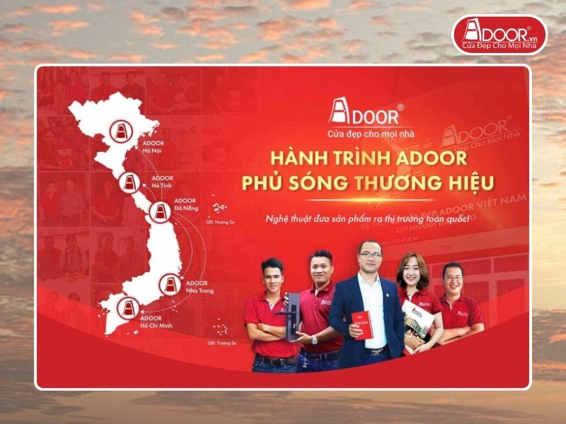 Chi nhánh Adoor phủ rộng toàn quốc phục vụ khách hàng Cửa Cổng Tự Động tại Rạch Giá