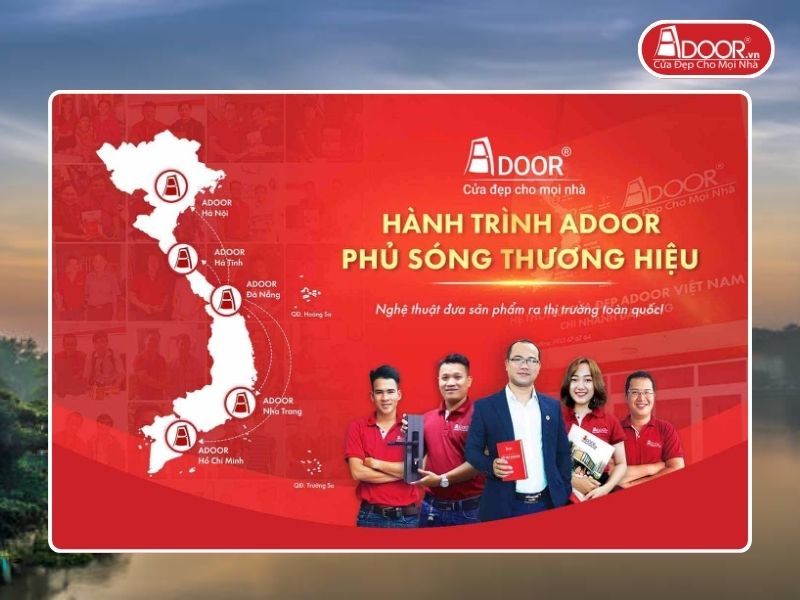 Chi nhánh Adoor phủ rộng toàn quốc phục vụ khách hàng Cửa Cổng Tự Động tại Thủ Dầu Một