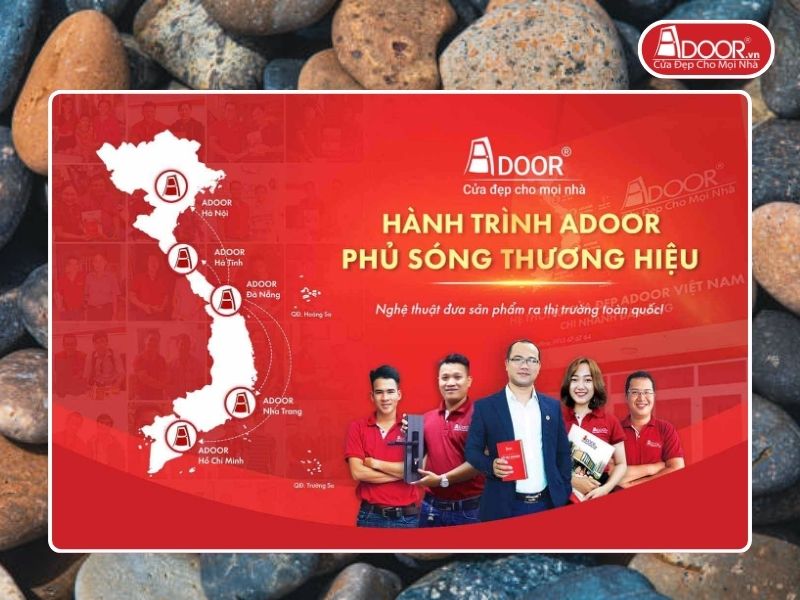 Chi nhánh Adoor phủ rộng toàn quốc phục vụ khách hàng Cửa Kính Tự Động tại Phan Thiết