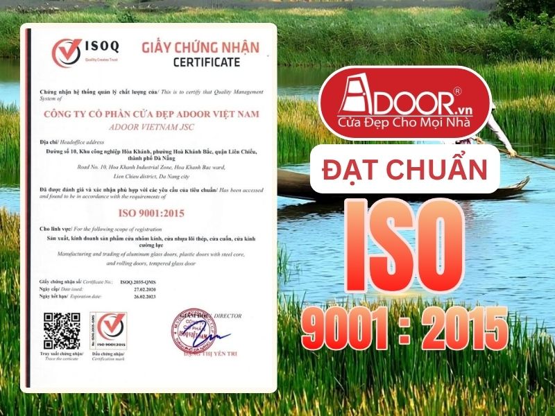 Chứng nhận ISO minh chứng chất lượng Cửa Cổng Tự Động Adoor phục vụ Bạc Liêu