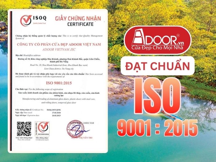 Chứng nhận ISO minh chứng chất lượng Cửa Cổng Tự Động Adoor phục vụ Long An