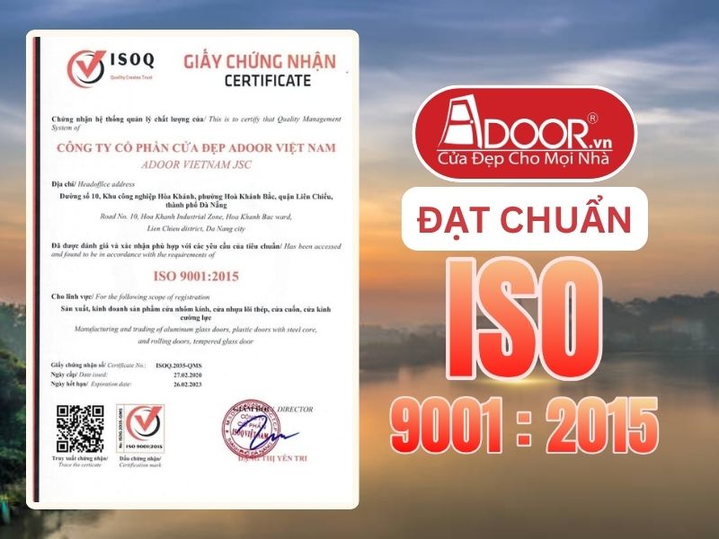 Chứng nhận ISO minh chứng chất lượng Cửa Cổng Tự Động Adoor phục vụ Thủ Dầu Một