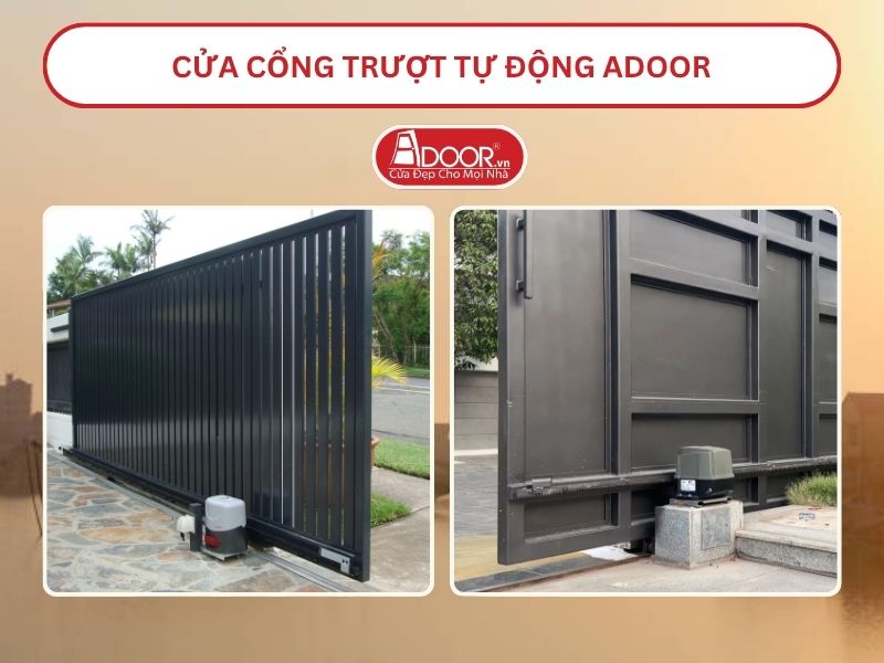 Cửa Cổng trượt tự động Adoor tại Hà Tĩnh